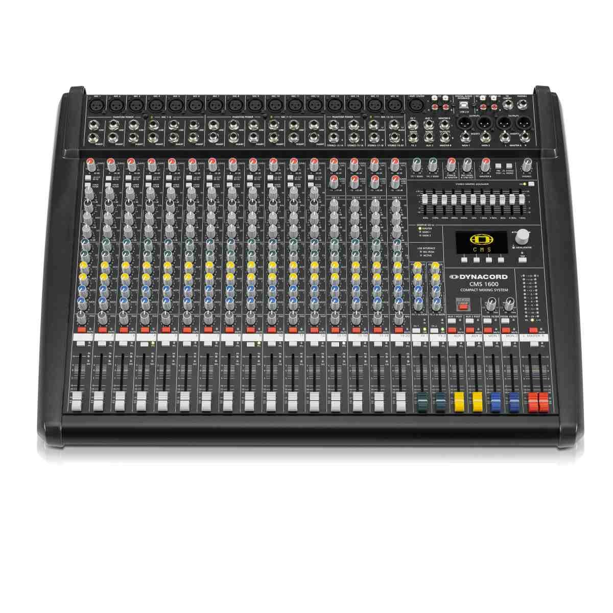 Dynacord cms 1600-3 mixer 16 canali con interfaccia audio usb