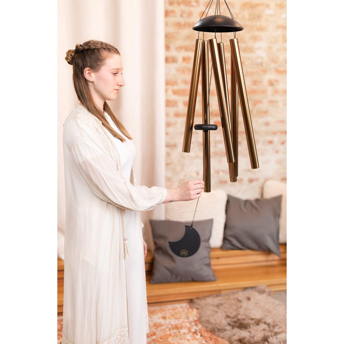 SONIC ENERGY MMC44B Chimes per meditazione lunare 44" / 110 cm 432 Hz arco rotondo bronzo