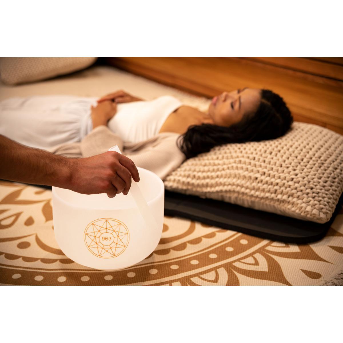 SONIC ENERGY SOLCSB10-963 CAMPANA TIBETANA IN CRISTALLO SOLFEGGIO DA 10", 963 HZ