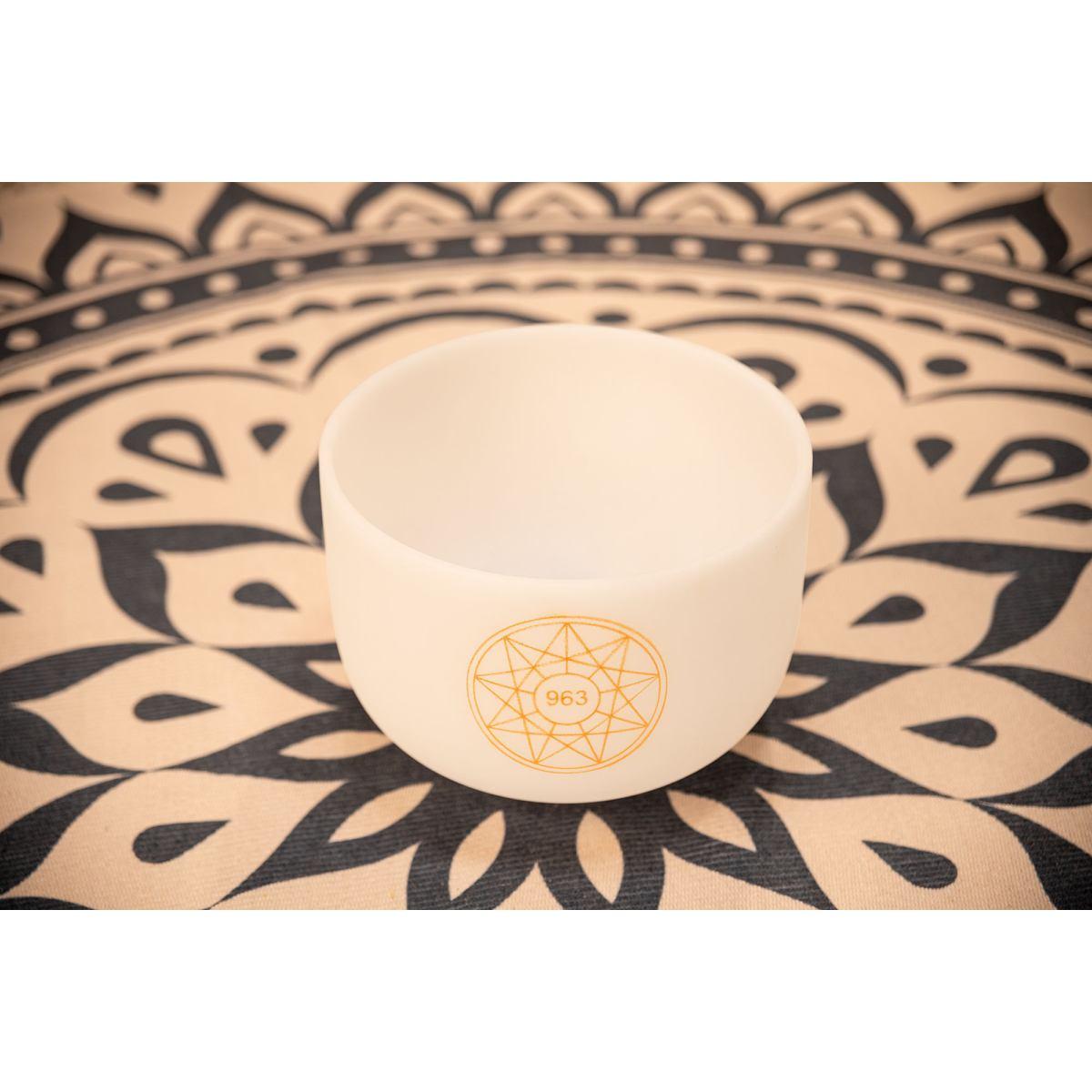 SONIC ENERGY SOLCSB10-963 CAMPANA TIBETANA IN CRISTALLO SOLFEGGIO DA 10", 963 HZ