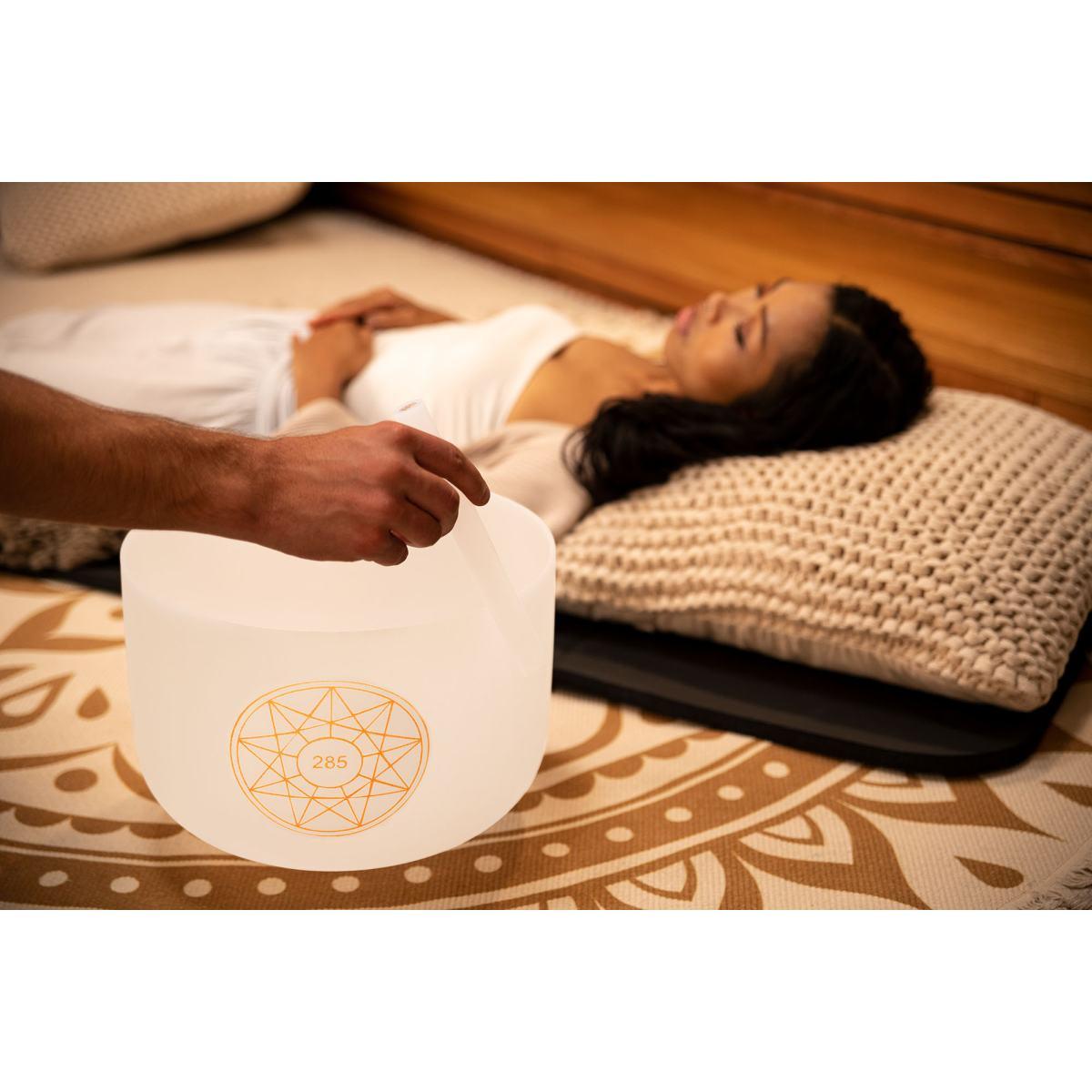 SONIC ENERGY SOLCSB12-285 CAMPANA TIBETANA IN CRISTALLO SOLFEGGIO DA 12", 285 HZ