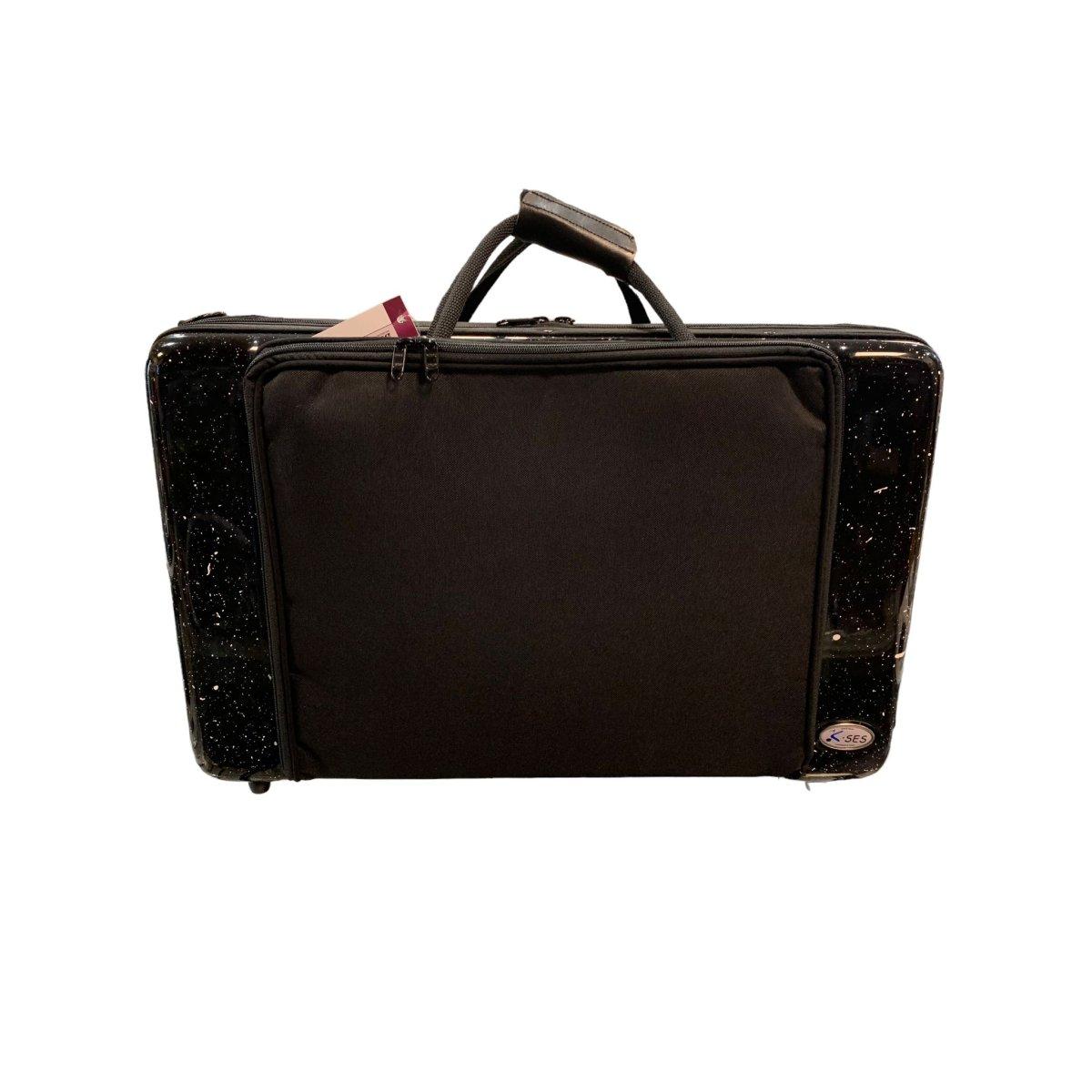 K ses 40604bn premium custodia nera con puntini bianchi per 4 trombe