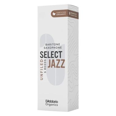 D'addario organic select jazz 5 ance per sax baritono unfiled 3s