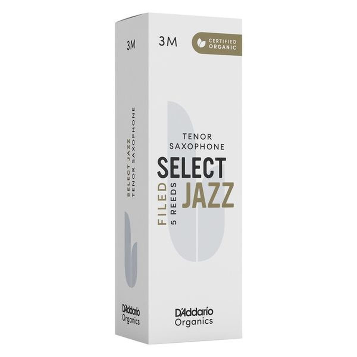 D'addario organic select jazz 5 ance per sax tenore filed 3m