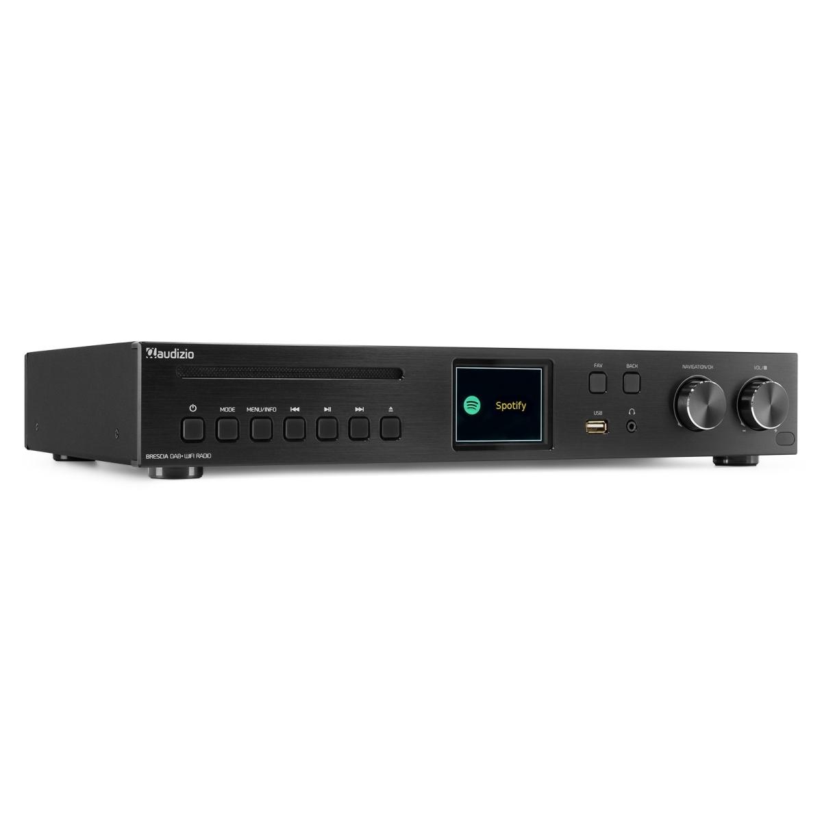 AUDIZIO Brescia Internet Receiver con Amplificatore DAB+ e CD Player