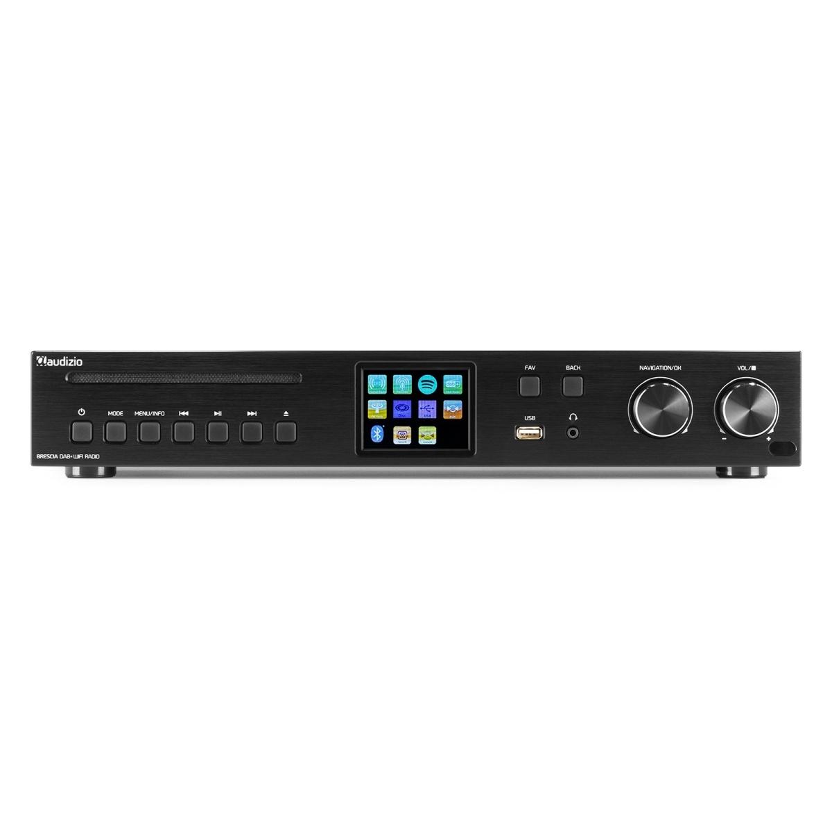 AUDIZIO Brescia Internet Receiver con Amplificatore DAB+ e CD Player