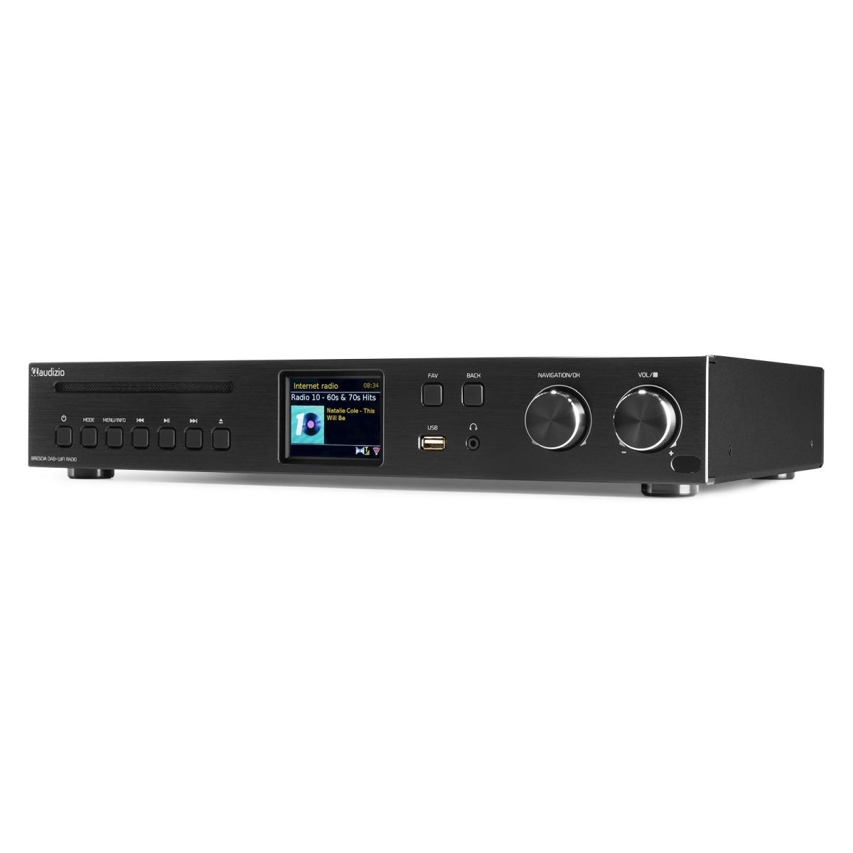 AUDIZIO Brescia Internet Receiver con Amplificatore DAB+ e CD Player