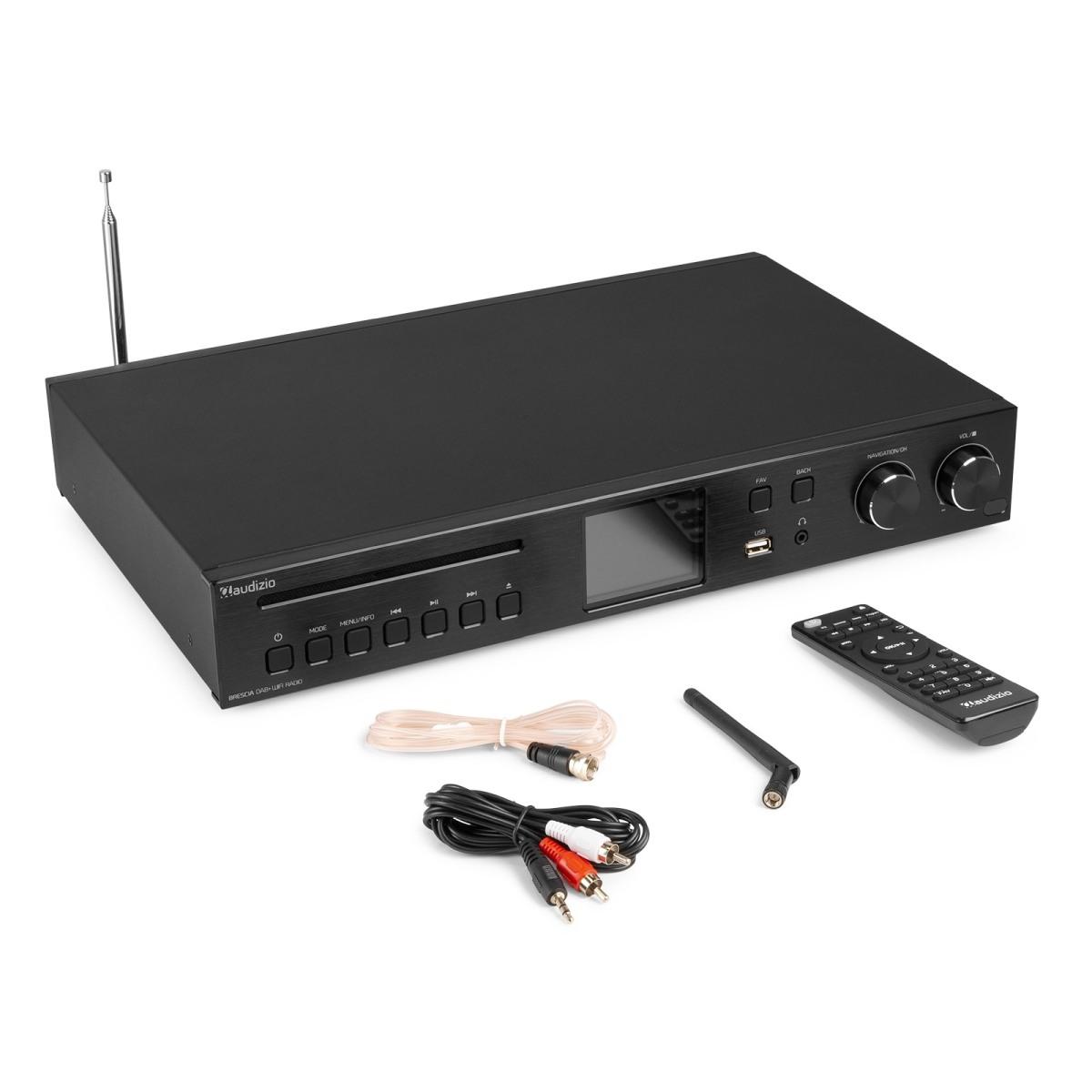 AUDIZIO Brescia Internet Receiver con Amplificatore DAB+ e CD Player