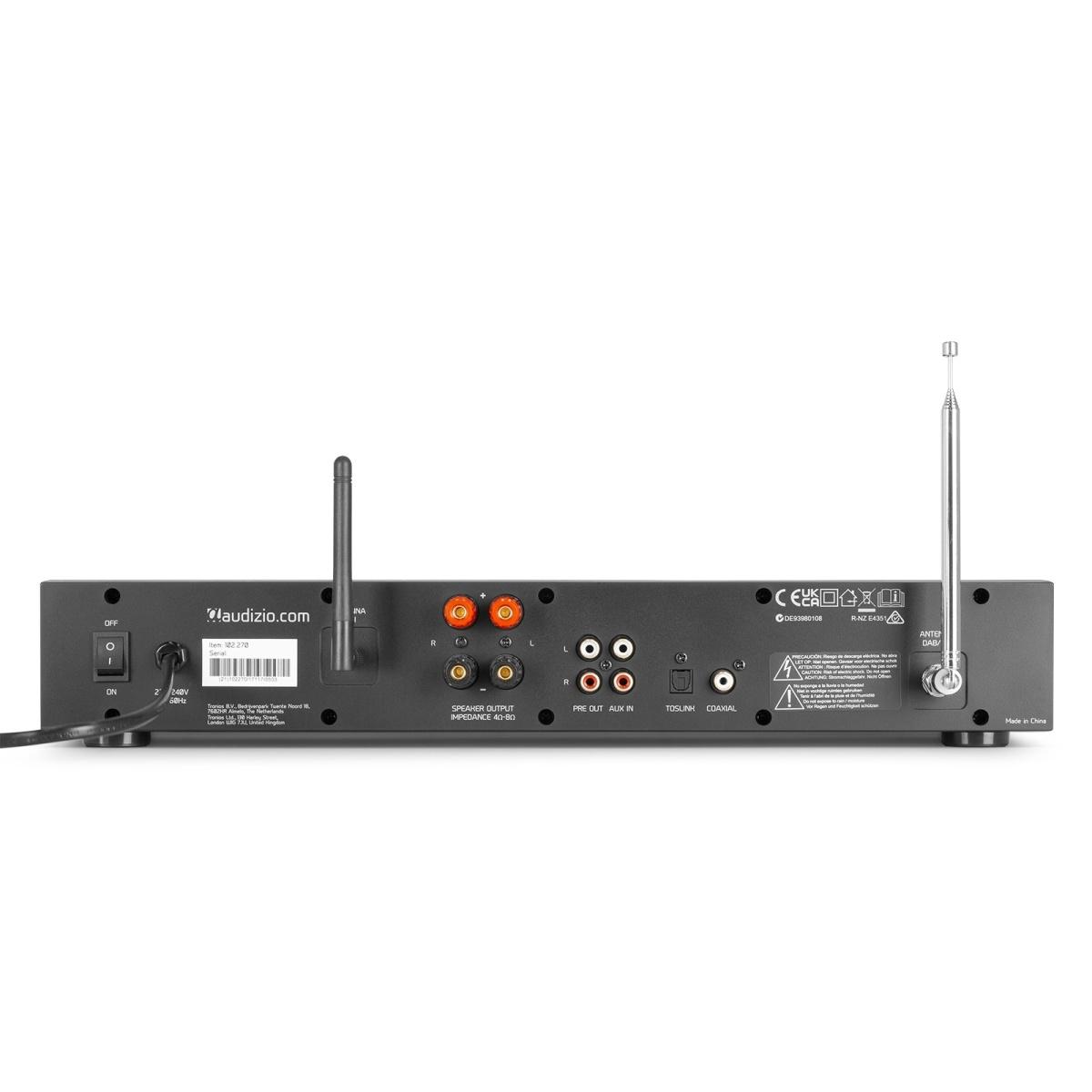 AUDIZIO Brescia Internet Receiver con Amplificatore DAB+ e CD Player