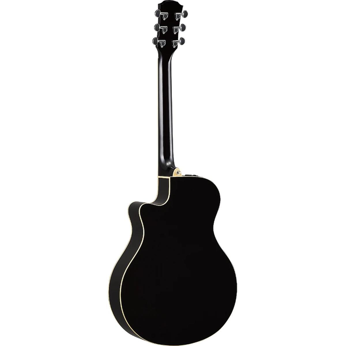 Yamaha apx600bl black chitarra acustica nera