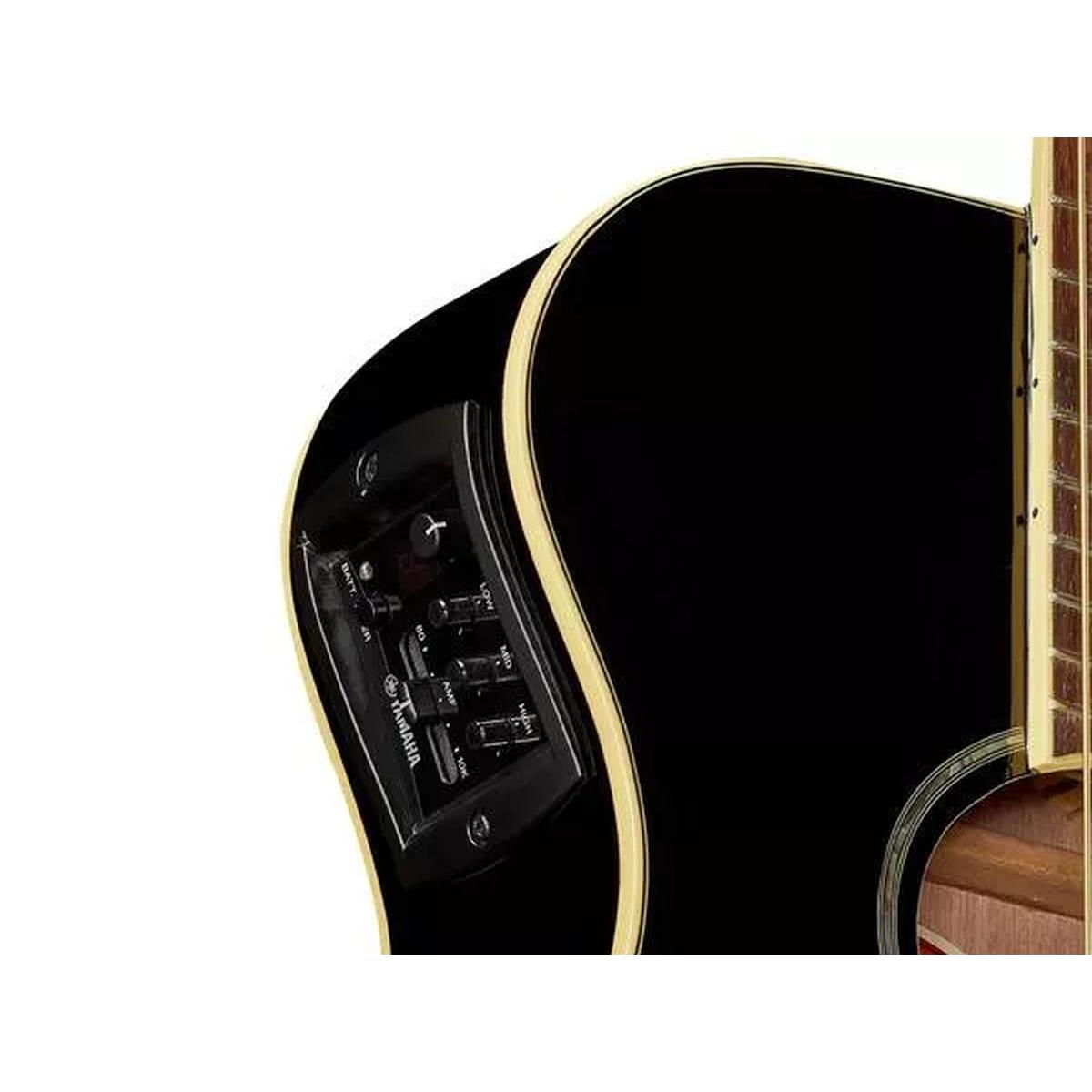 Yamaha apx600bl black chitarra acustica nera