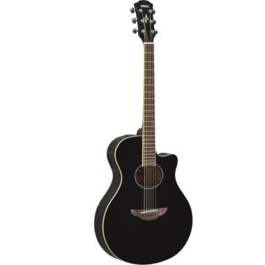 Yamaha apx600bl black chitarra acustica nera