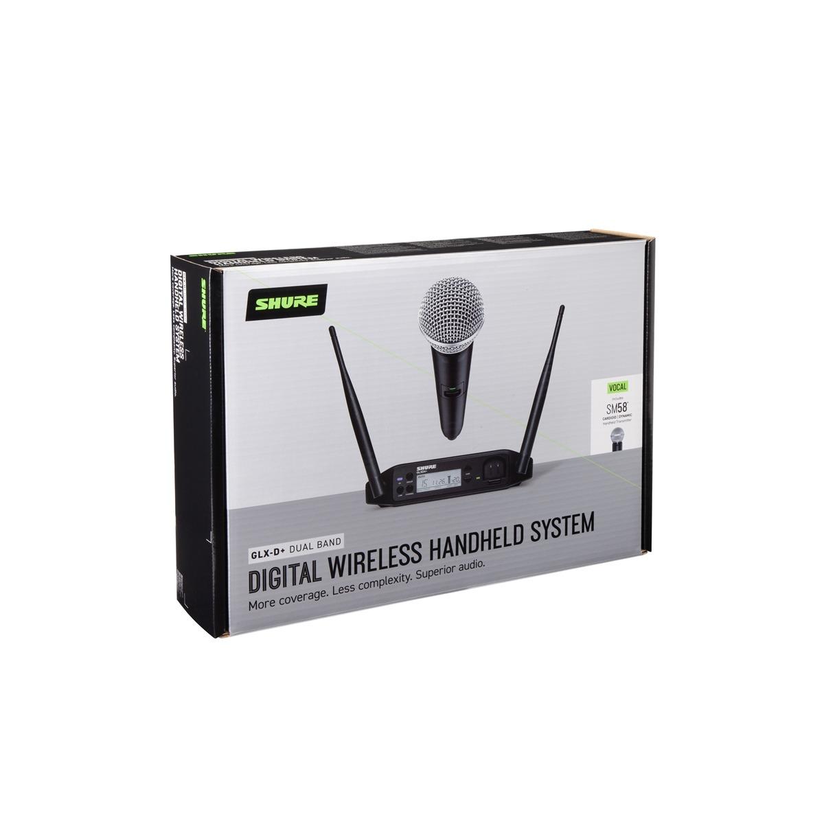 Shure glxd24 + sm58 radiomicrofono palmare