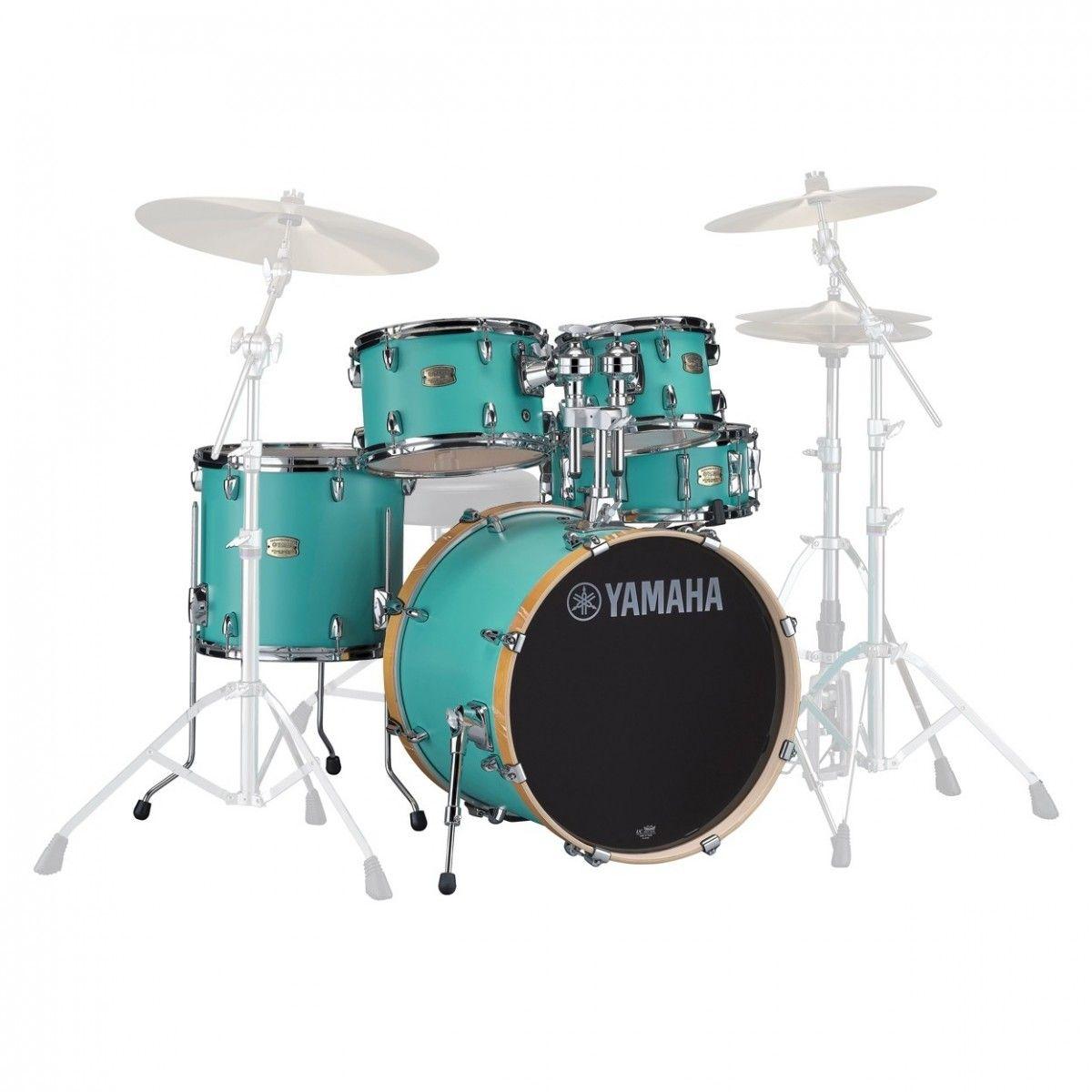Yamaha stage custom standard 22 matte surf green + hardware hw780
