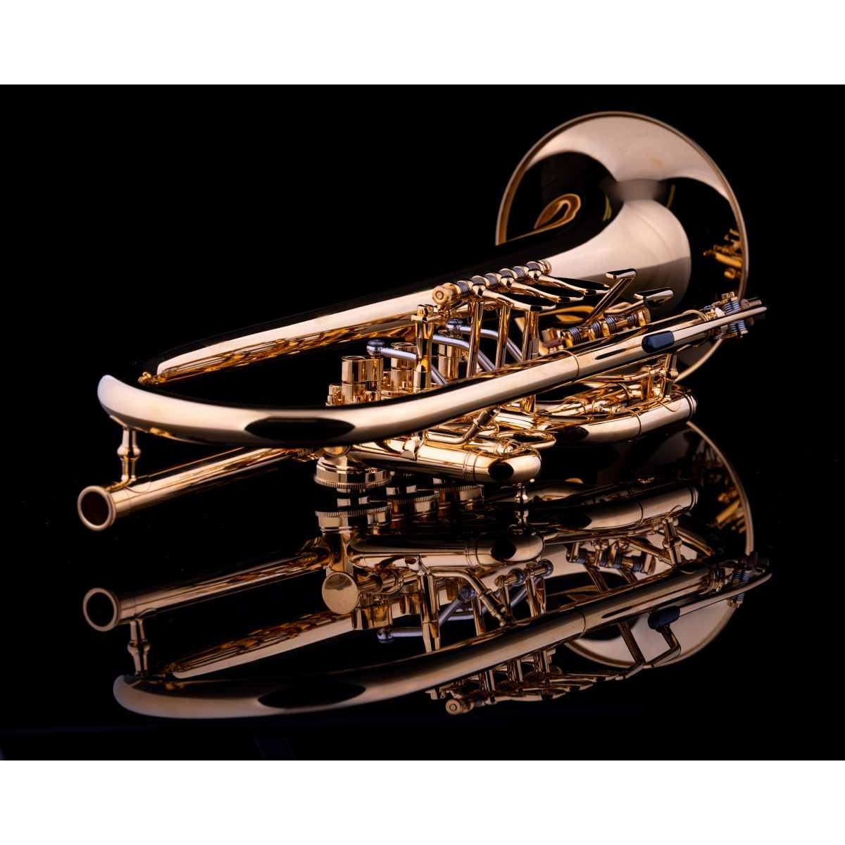 SCHAGERL Bb Trumpet Berlin-Heavy K ( Gabor Tarkövi Model ) Silver + gold plated