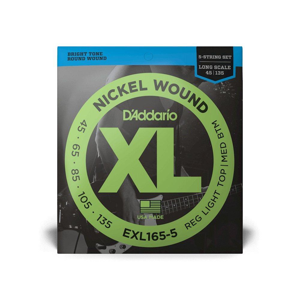 D'addario exl165/5 set corde basso elettrico