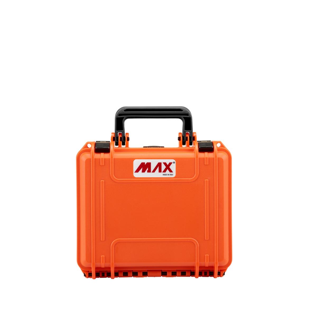 Plastica panaro max235h155s arancione case in abs con spugne cubettate