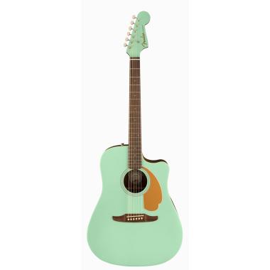 Fender redondo player wn surf green chitarra acustica elettrificata