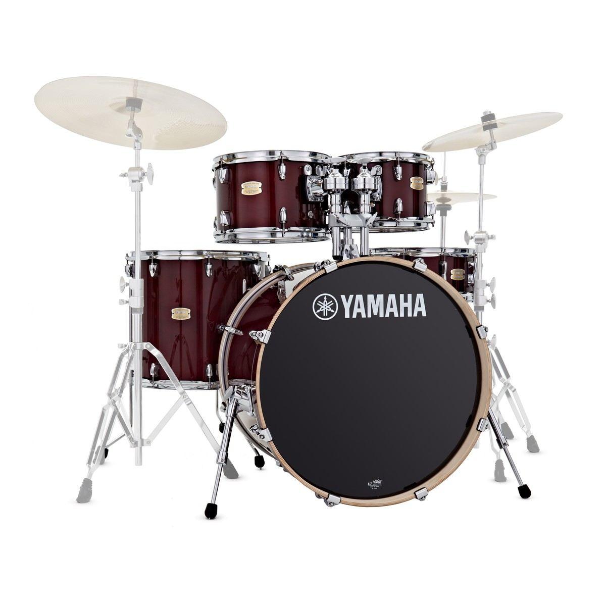 Yamaha stage custom standard 22 cranberry red + hardware hw780