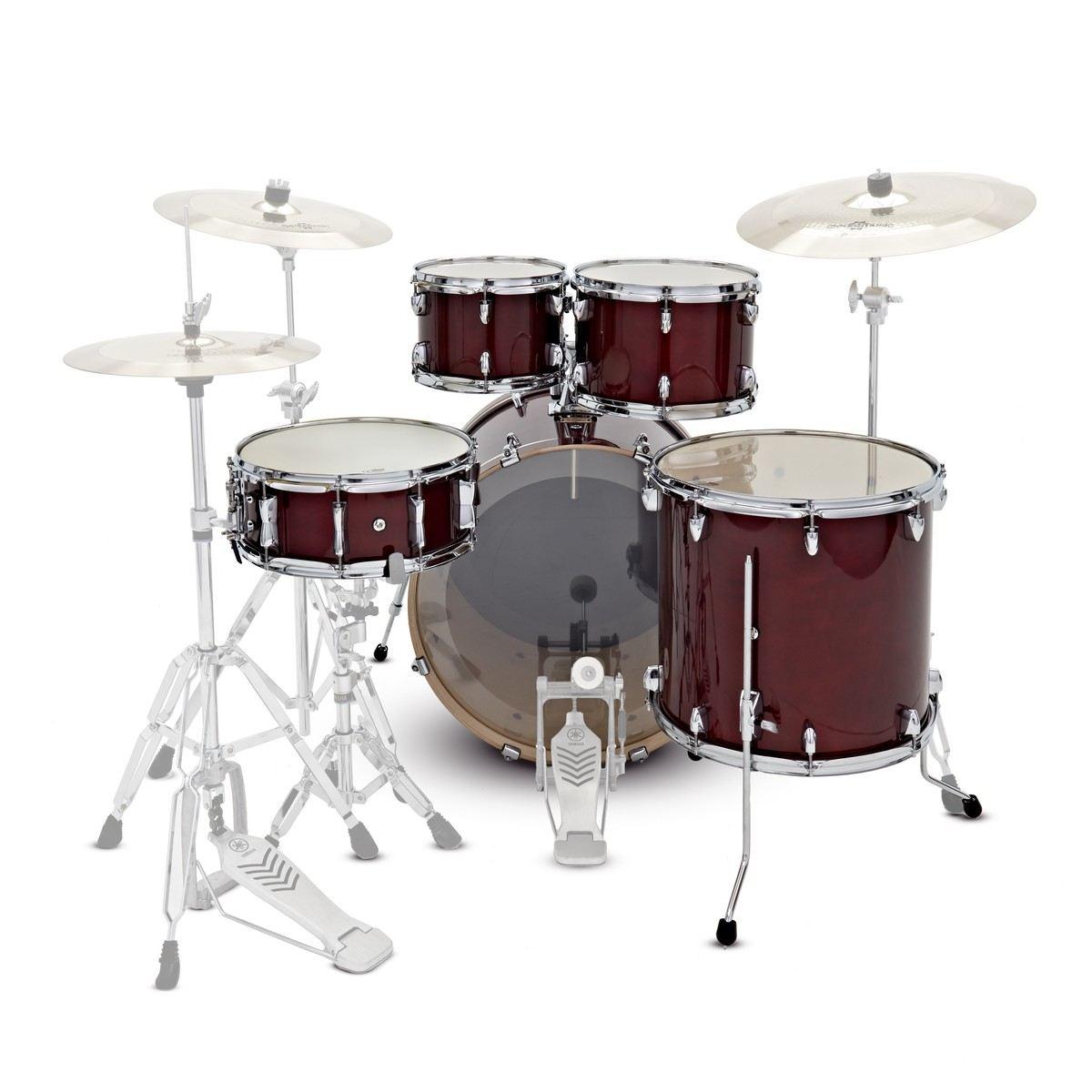Yamaha stage custom standard 22 cranberry red + hardware hw780