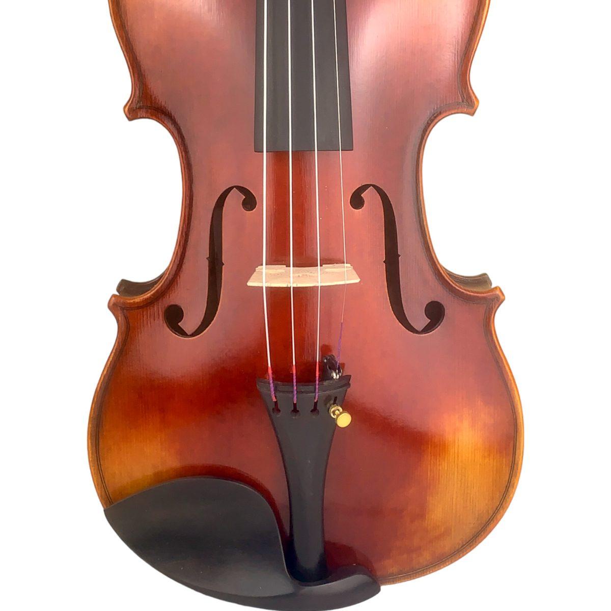 Master luthiers eu-liut-italiana geminiani violino 4/4 radica scura