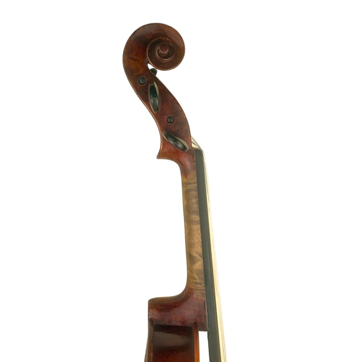 Master luthiers eu-liut-italiana geminiani violino 4/4 radica scura