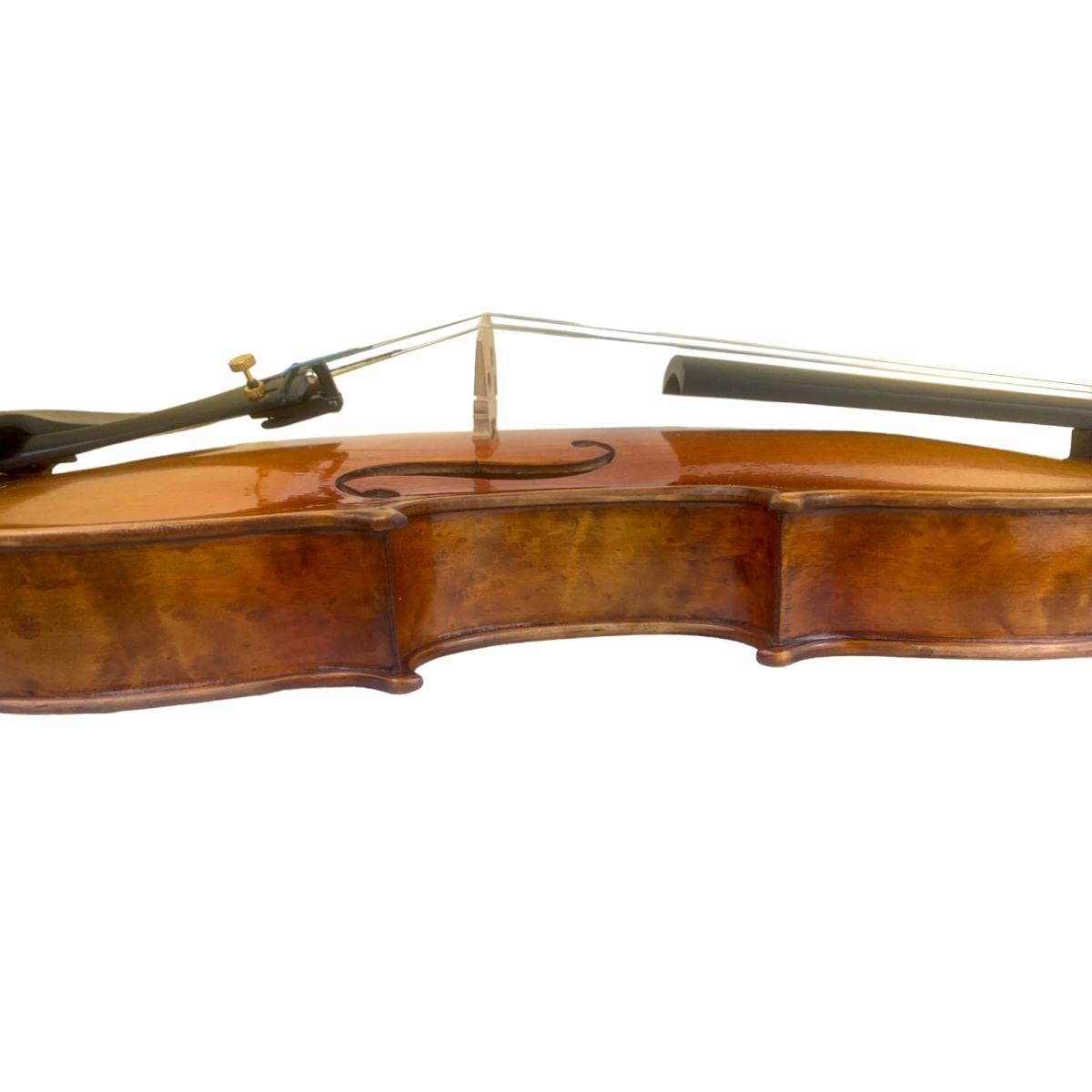 Master luthiers eu-liut-italiana geminiani violino 4/4 radica chiara