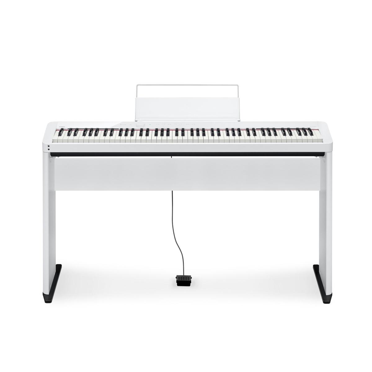 Casio px s1100we bundle pianoforte digitale 88 tasti pesati bianco + supporto