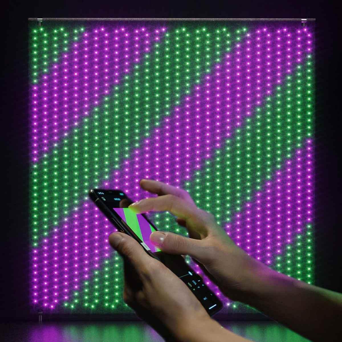 TWINKLY LIGHWALL Schermo con 1120 LED RGB controllato da App