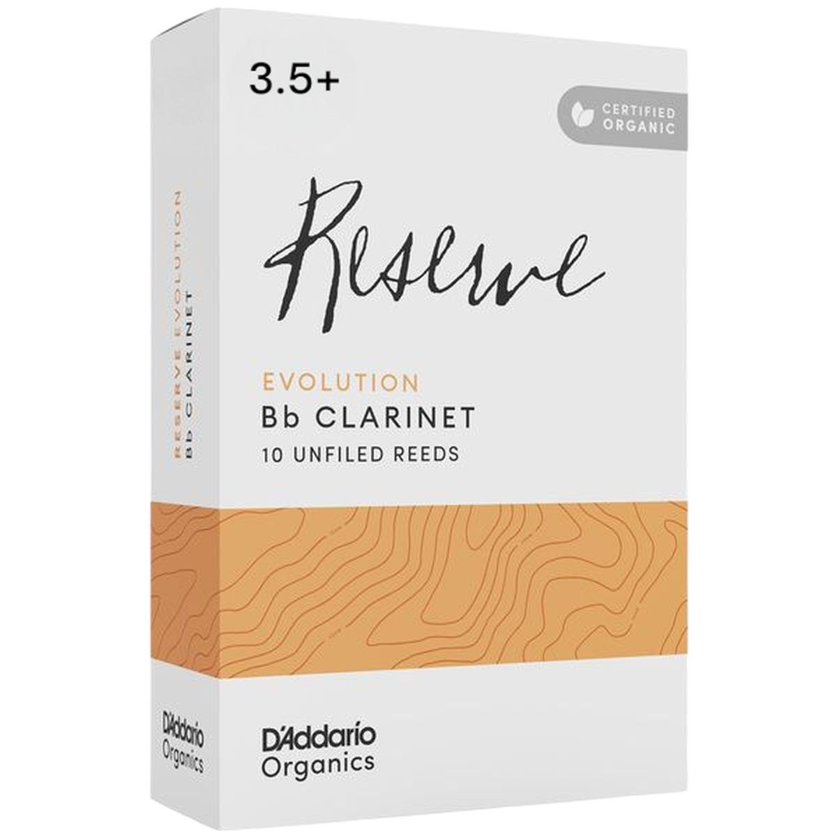 D'ADDARIO RESERVE EVOLUTION ORGANIC 10 ANCE PER CLARINETTO IN Bb n 3 1/2+