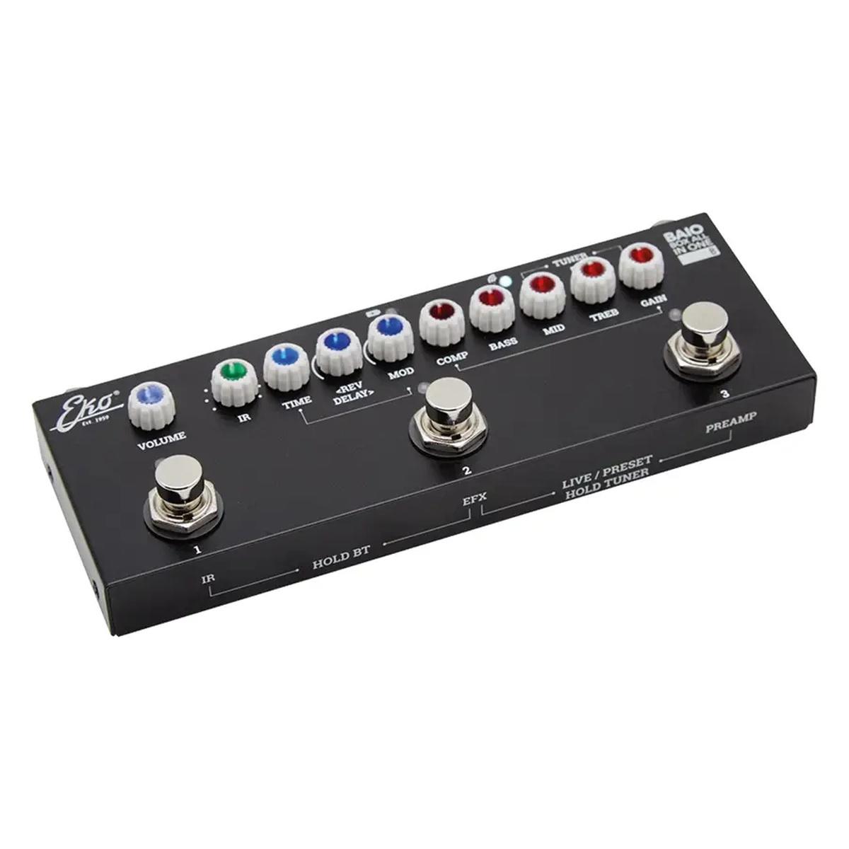 EKO GUITARS BAIO B Pedale Multieffetto con IR integrati per basso elettrico
