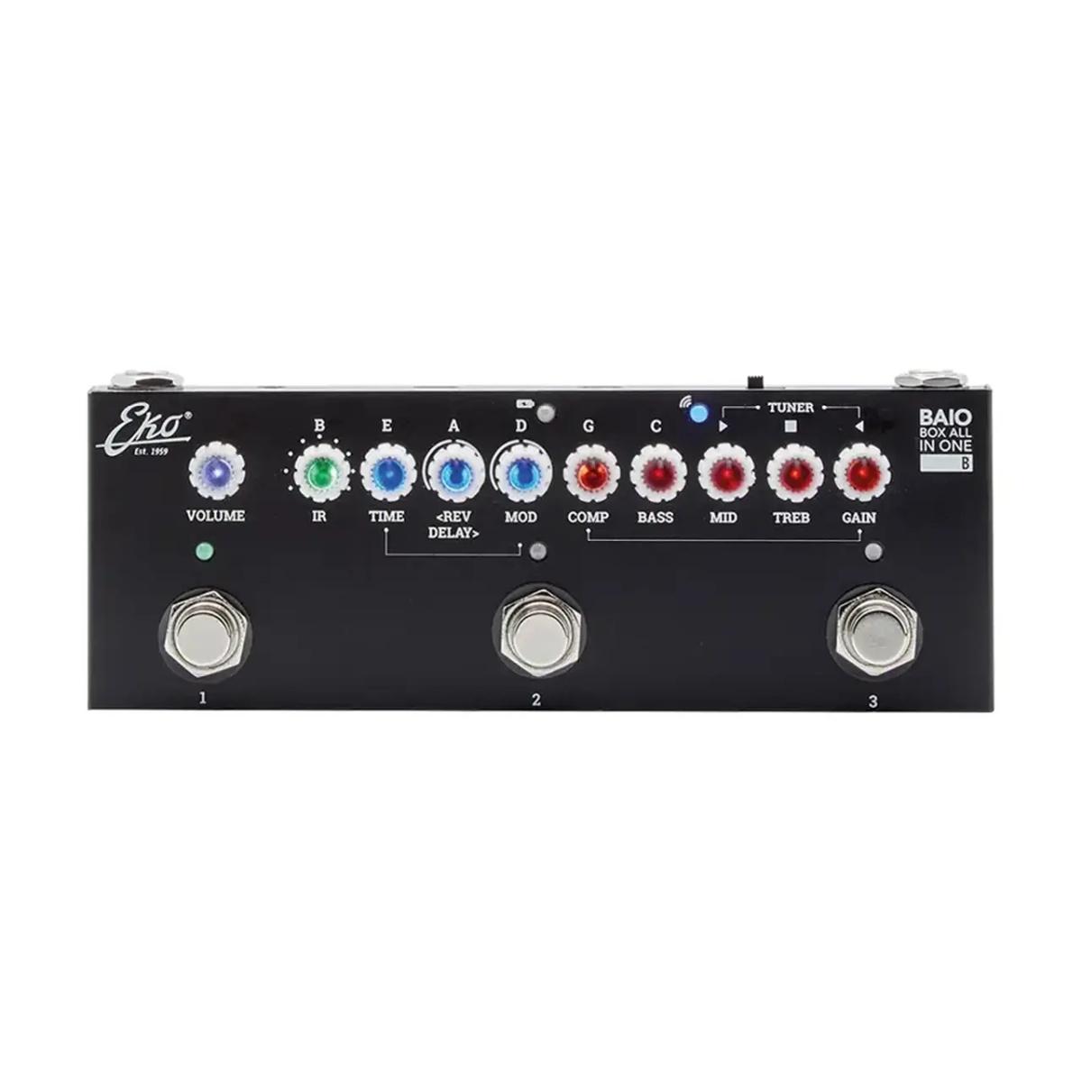 EKO GUITARS BAIO B Pedale Multieffetto con IR integrati per basso elettrico