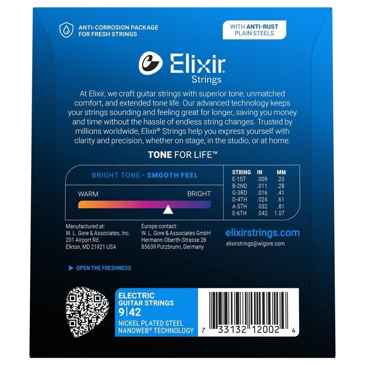 Elixir nanoweb 12002  set corde chitarra elettrica