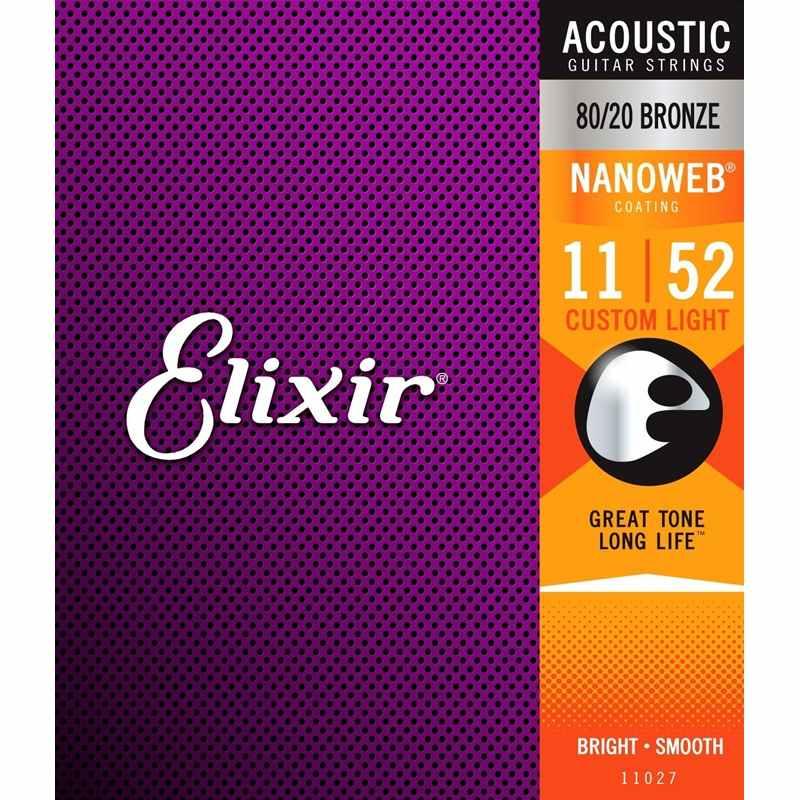 Elixir nanoweb 11027 set corde chitarra acustica