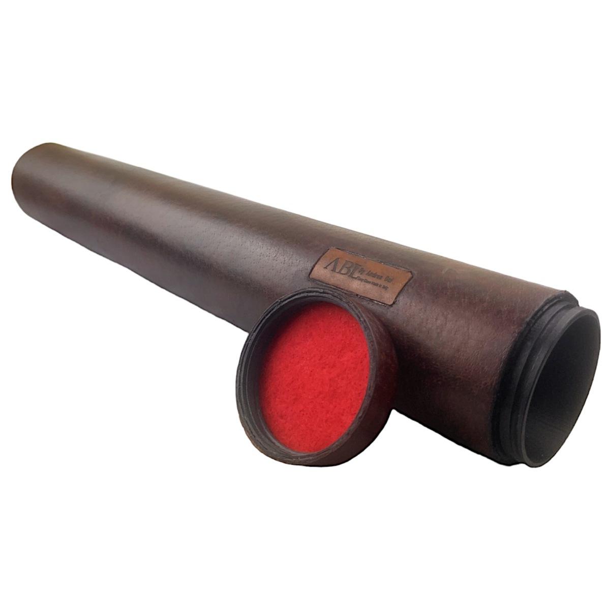 ABL CUSTODIA BACCHETTA IN RADICA DI NOCE RIVESTITA IN PELLE int.5,5/est.6