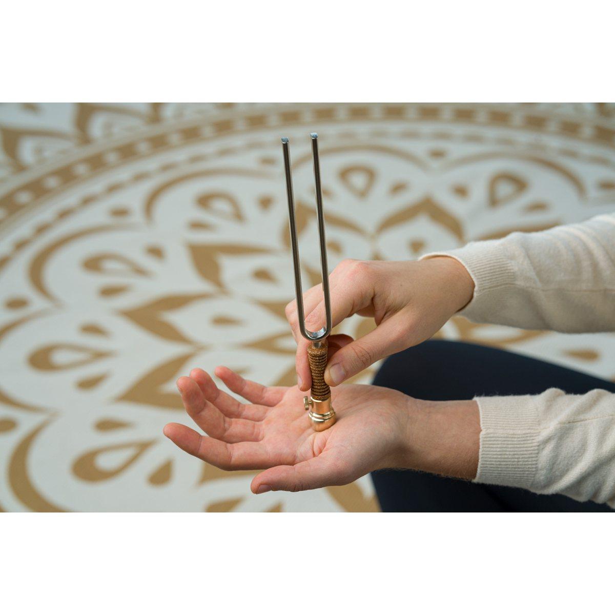 SONIC ENERGY VF-RS Piede vibrante a diapason rotondo piccolo 46 ??gr oro