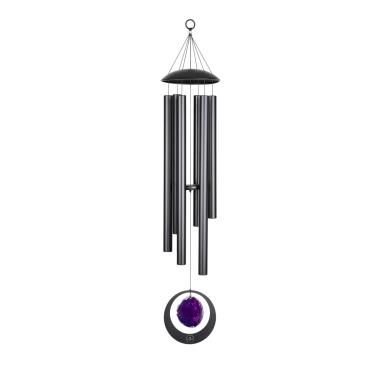 SONIC ENERGY MCDT50ABK Chimes da meditazione in agata viola 50" / 128 cm, 432 Hz, La maggiore, nero