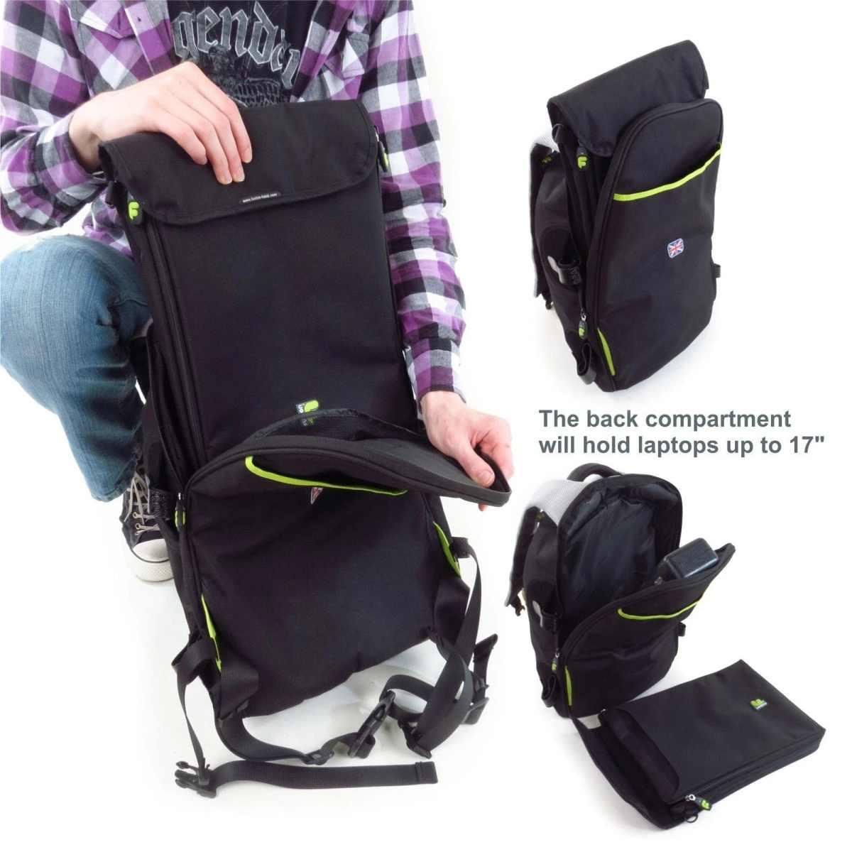 FUSION UA-03-B Zaino Large Black/Blue