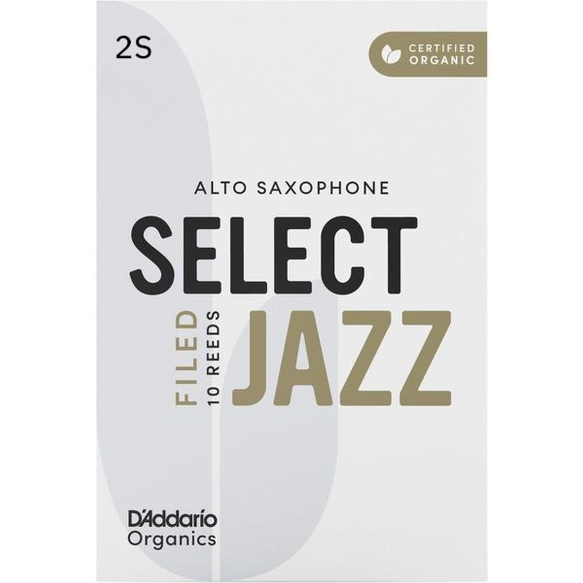 D'addario organic select jazz filed 10 ance per sax alto n 2 soft