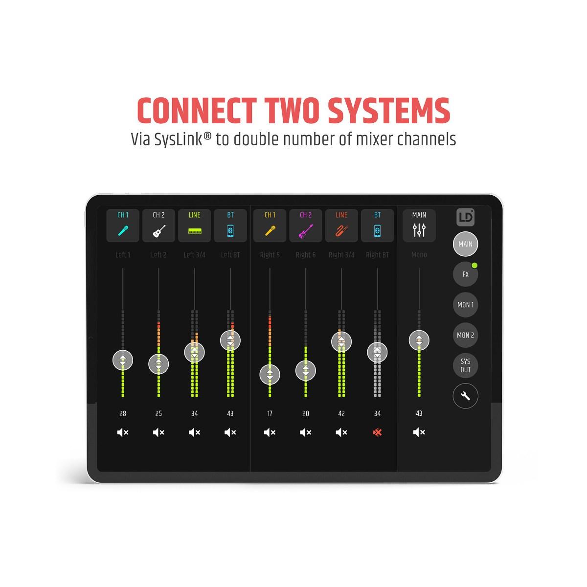 LD SYSTEMS MAUI 11 G3 MIX - PA a colonna, portatile, cardioide, con mixer digitale, nero