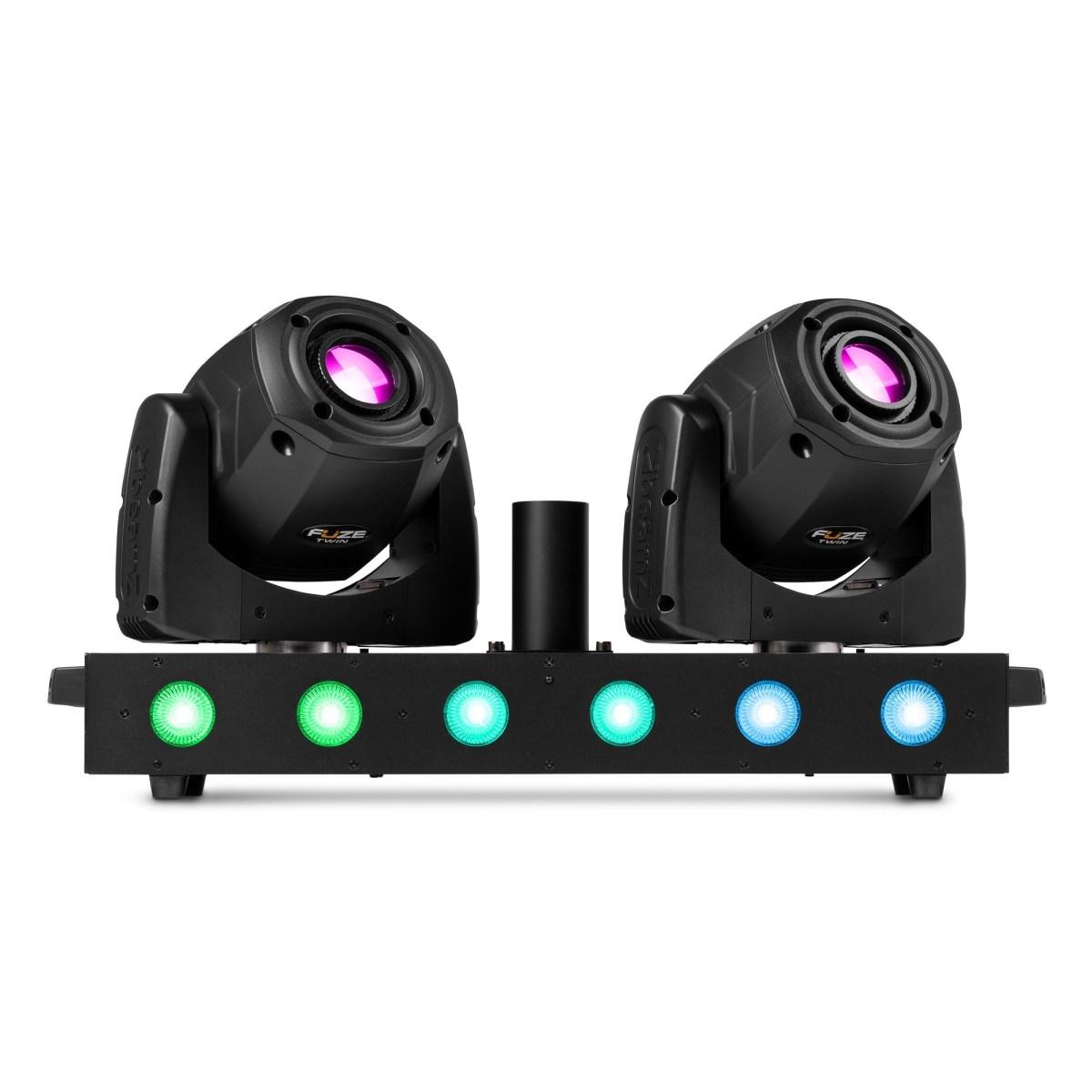Beamz fuze twin led spot moving head bar