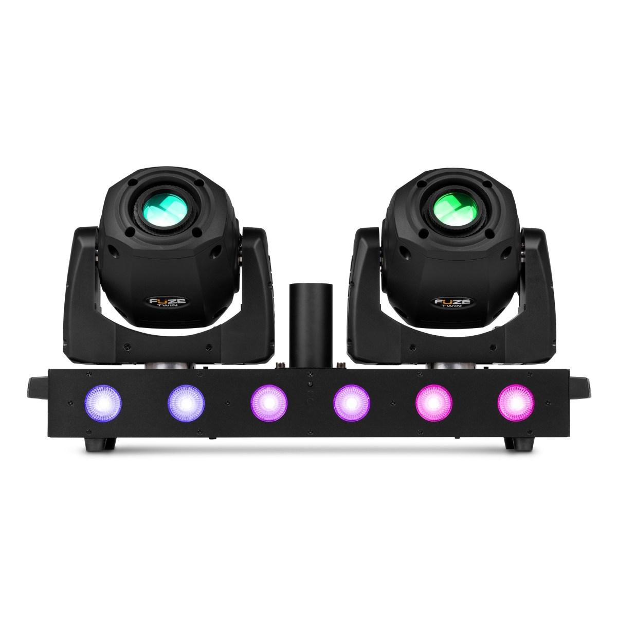 Beamz fuze twin led spot moving head bar