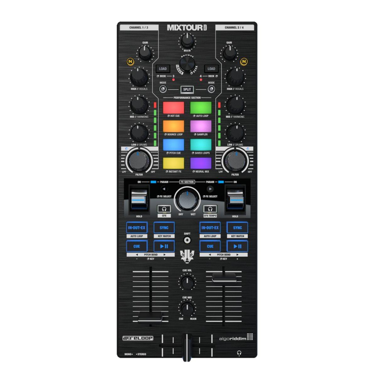 RELOOP MIXTOUR PRO controller DJ all-in-one a 4 deck