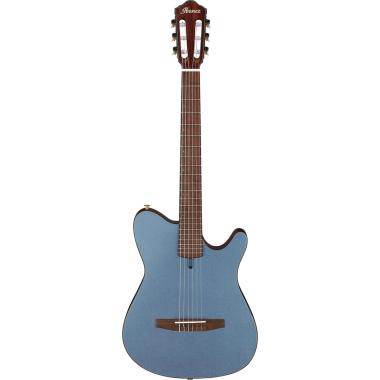 Ibanez frh10nibf indigo blue metallic black chitarra classica elettrificata