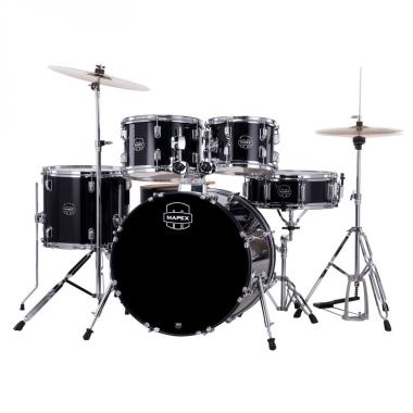 Mapex cm5044ftcdk comet fusion 5 pezzi dark black con piatti cassa 20