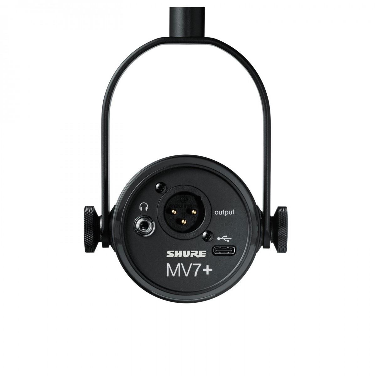 SHURE MV7+ Black MICROFONO PER PODCAST NERO