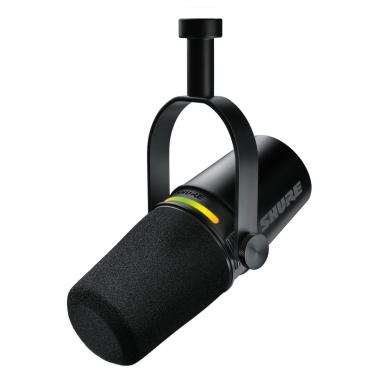 SHURE MV7+ Black MICROFONO PER PODCAST NERO