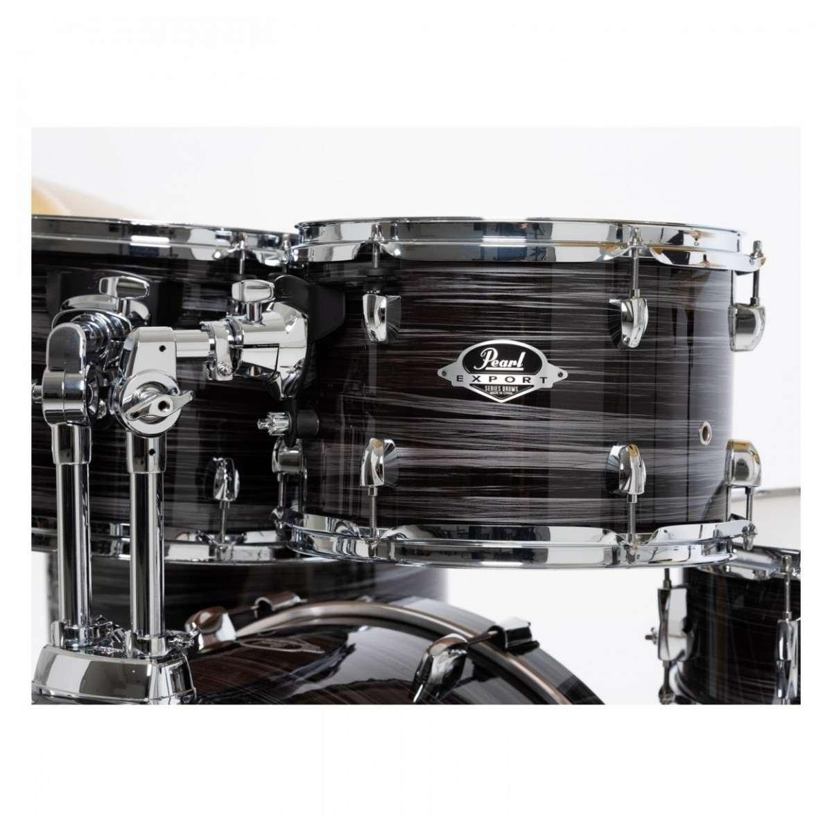 Pearl export exx725sbr/c778 graphite silver twist batteria acustica completa di piatti e hardware 22