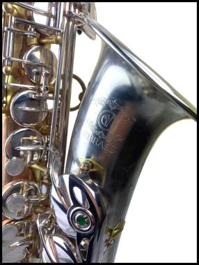 BBRASS GV SAX ALTO con Chiave F# Fosforo/bronzo / camp.rame bianco Laquered