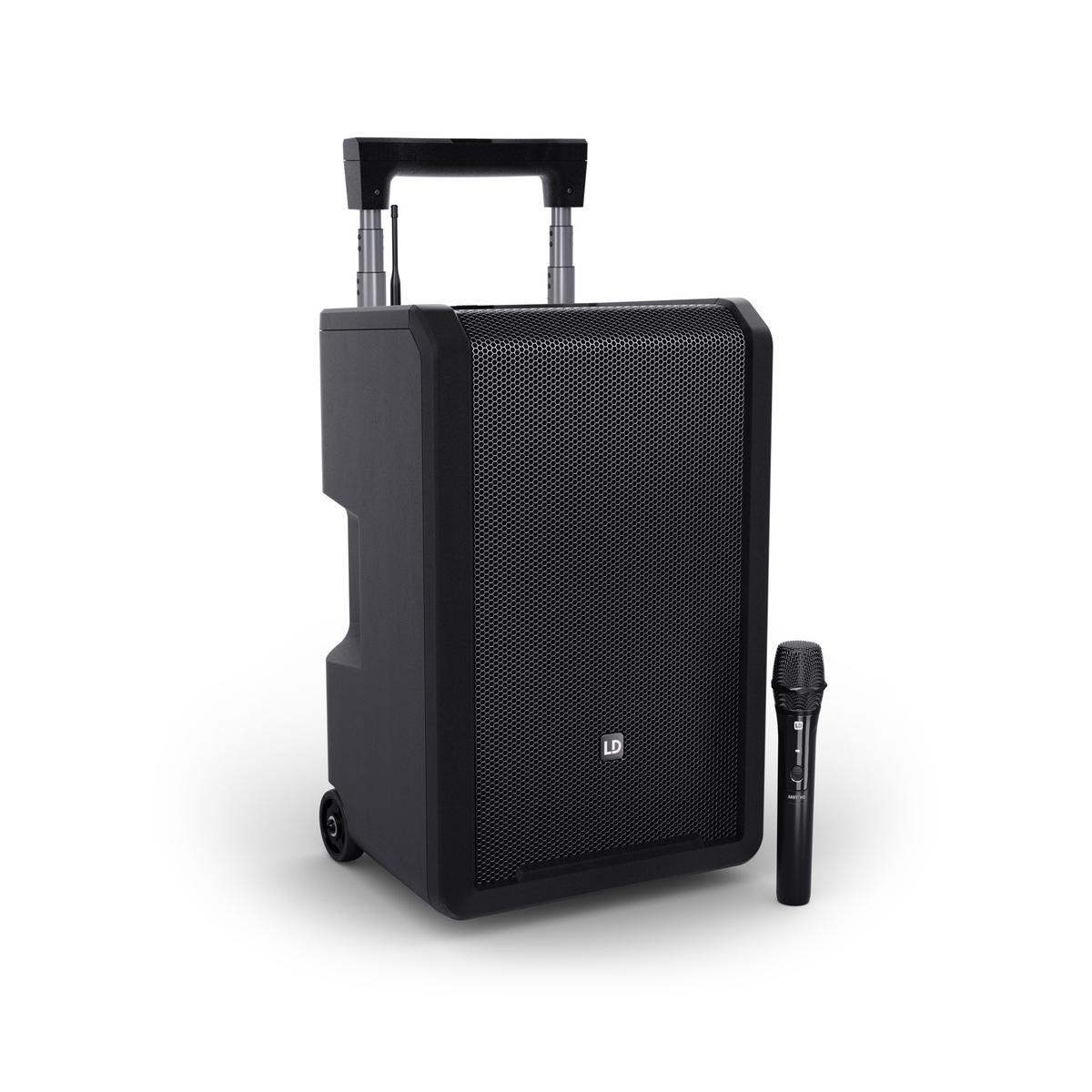 LD SYSTEMS ANNY 10 HHD B6 - Altoparlante PA Bluetooth da 10" con batteria ricaricabile, mixer e 1 radiomicrofono